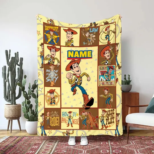 Discover Woody Toy Story Blanket Custom Gift For Fan, Kids