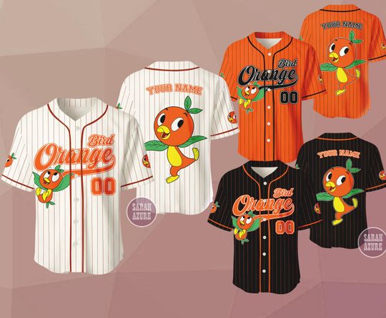 Discover Custom Orange Bird Baseball Jersey, Epcot Park Summer Outfit