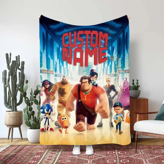 Disney Wreck-It Ralph Blanket Custom Gift For Fan, Kids V2