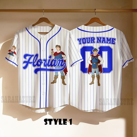 Discover Custom Prince Florian Baseball Jersey, Snow White And The Seven Dwarfs Shirt, Disney Prince Jersey