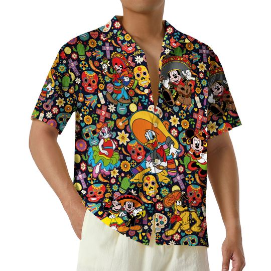 Discover Cinco De Mayo Disney Donald Duck Fiesta Squad Hawaiian Shirt, Mexican Fiesta Celebration Button Up Shirt, Disneyland Down to Fiesta Shirt