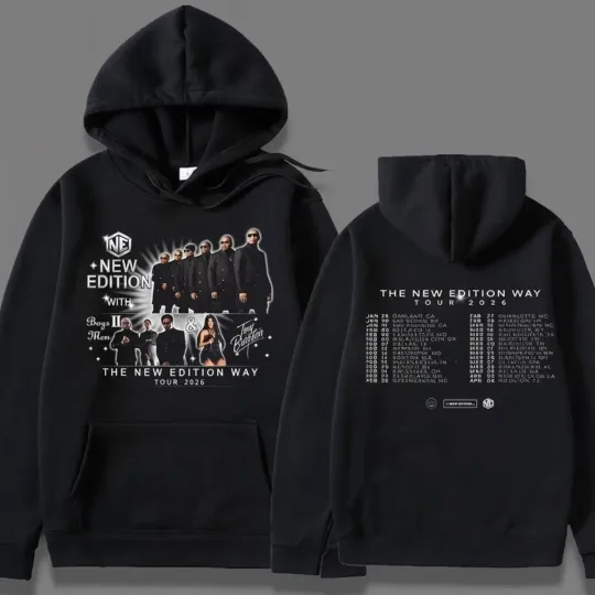 Discover SALE! The New Edi.tion Way Tour 2026 Double Sided Hoodie