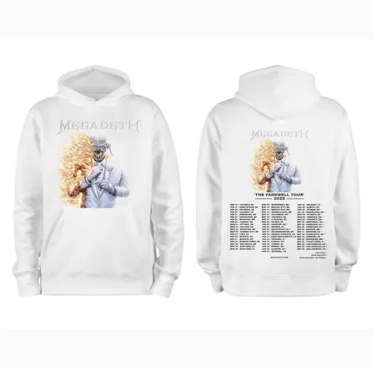 Discover Megadeth World Tour 2026 T shirt or Hoodie All size S-5XL