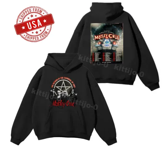 Discover Mötley Crüe Announces 2026 North American Tour Unisex Hoodie