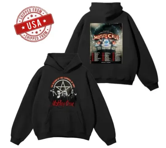 Discover Mötley Crüe Announced 2026 North American Tour Unisex Hoodie
