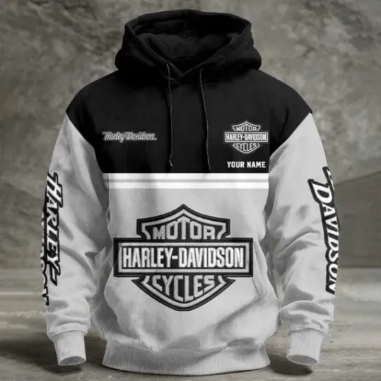 Discover Haarleyy Davidson Skull Hoodie 3D All Over Prints Size S-5XL