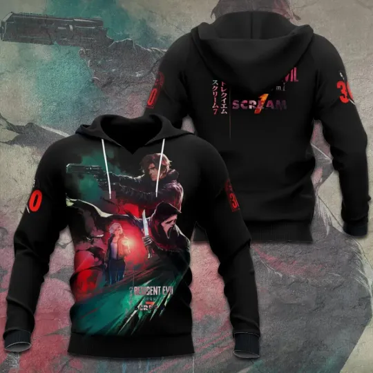 Scream x Resident Evil 30th Anniversary 3D Tshirt