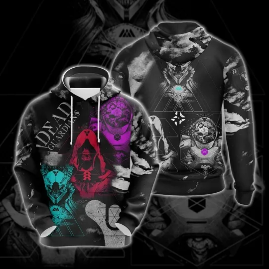 Destiny 2 Dead Guardians Unisex 3D T-shirt Zip Hoodie Pullover Hoodie