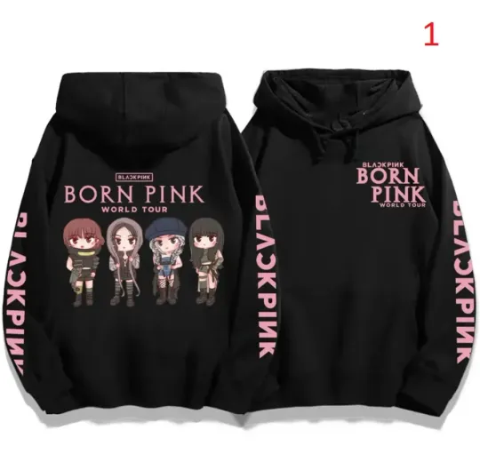 Discover Black pink Hoodie, Kpop Born Pink 3D Hoodie 2