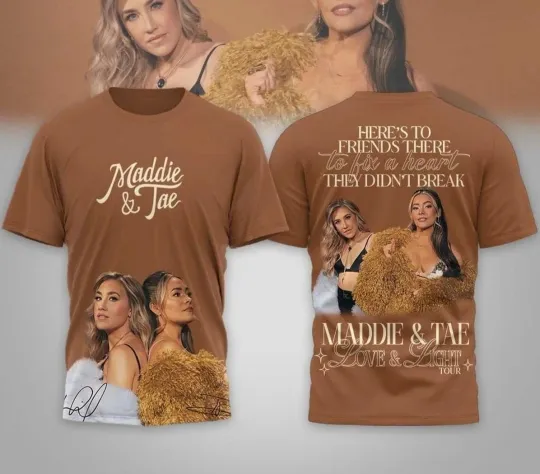 Discover Maddie & Tae Love And Light Tour 3D T-Shirt