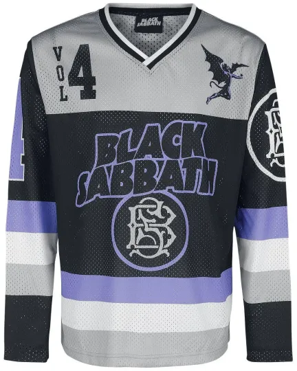 Discover Black Sabbath Satan Heavy Metal Band Men's Mesh Hockey Jersey