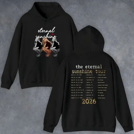 Discover Eternal Sunshine Tour 2026 Double Sided Hoodie