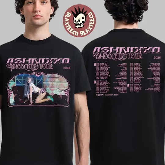 Ashnikko Smoochies Tour 2026 World Tour Schedule Dates Two Sided T-Shirt