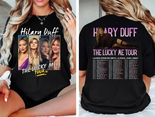 Discover Hilary Duff Vintage Shirt, the Lucky Me Tour 2026 T-shirt