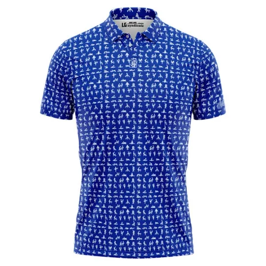 Discover Syndicate Stick Figure Performance Polo