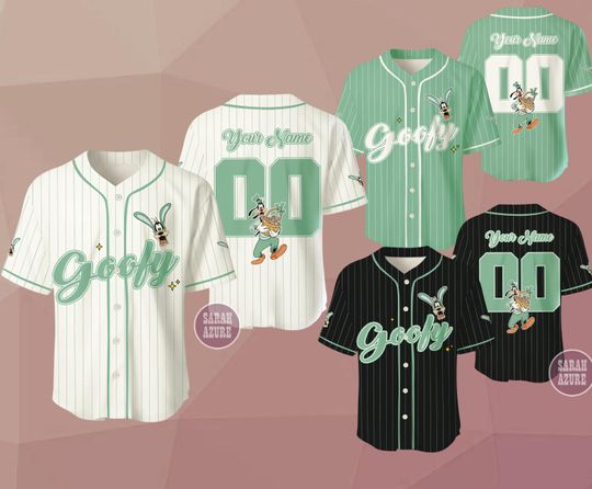 Discover Custom Goofy Dog Easter Baseball Jersey, Personalized Shirt, Kid Adult