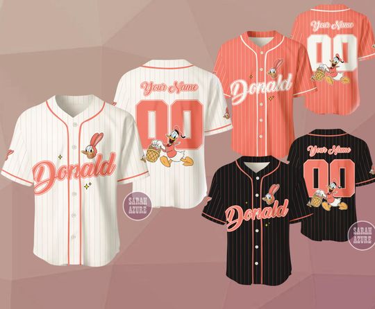 Discover Custom Donald Duck Easter Baseball Jersey, Personalized Shirt, Kid Adult