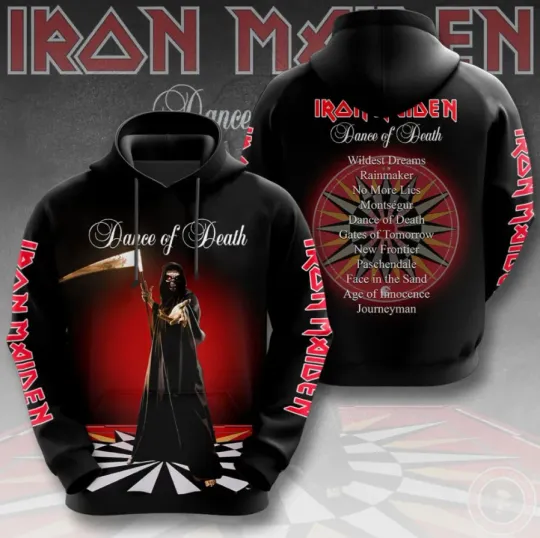Iron Maiden Dance of Death 3D Print Hoodie