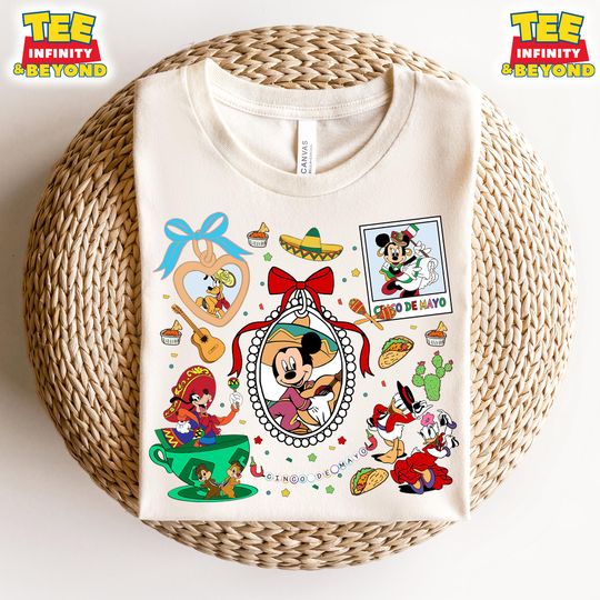Discover Coquette Bows Mickey & Friends Disney Cinco De Mayo Shirt, Mexican Fiesta Happy Cinco De Mayo Family Tee, Papacito Mamacita, Fiesta Party
