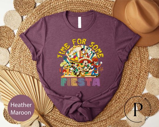 Discover Mickey Friends Cinco De Mayo Shirt, Mexican Party Tee, Time For Some Fiesta, Disneyland Fiesta, Cinco De Mayo Gift