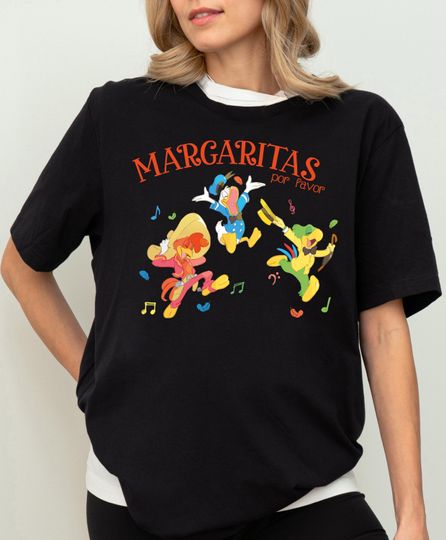 Discover Three Caballeros Margarita Shirt, Disney Drinking T-Shirt, Cinco de Mayo Disney Shirt, Funny Donald Duck Party Shirt, Mexican Amigos
