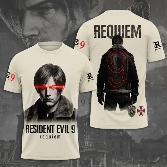 Discover Resident Evil Requiem 3D Apparel T-Shirt
