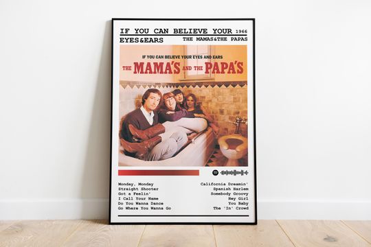 Discover The Mamas And The Papas Poster Print | If You Can Believe Your Eyes And Ears Album Poster | Music Poster Gift | Album Cover | Wall Decor