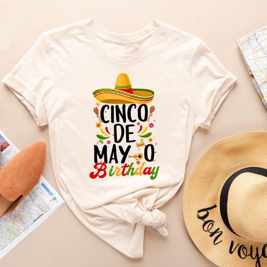 Discover It's Cinco De Mayo Birthday T-Shirt, Funny Birthday Taco Party Shirt, Mexican Birthday Celebration Gift, Fiesta Birthday Gift