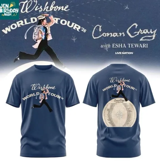 Conan Gray Wishbone World Tour For Fans 3D AOP Shirt