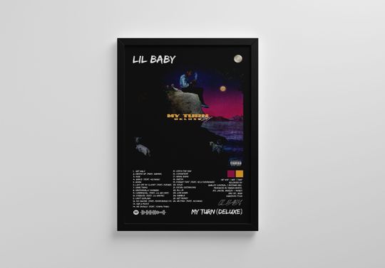 Discover Lil Baby | My Turn | Lil Baby Posters | Album Cover Poster | Album Cover Wall Art | Premium Custom Posters