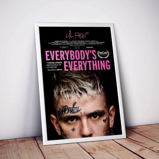 Lil Peep Everybodys Everything Poster | Hip-Hop Wall Art | Emo Rap Music Print | Lil Peep Tribute | Rap Decor | Album Cover Art