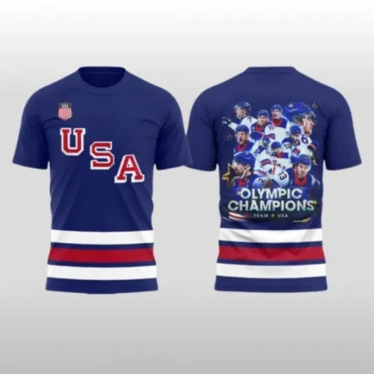 USA Hockey Team Olympic 2026 Champions America Proud Shirt
