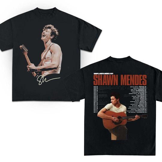 Discover Shawn M On The Road Again Tour Date T-Shirt Unisex Concert Merchandise