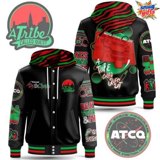 Discover A Tribe Called Quest Beats & Rhymes Hooded Varsity Jacket