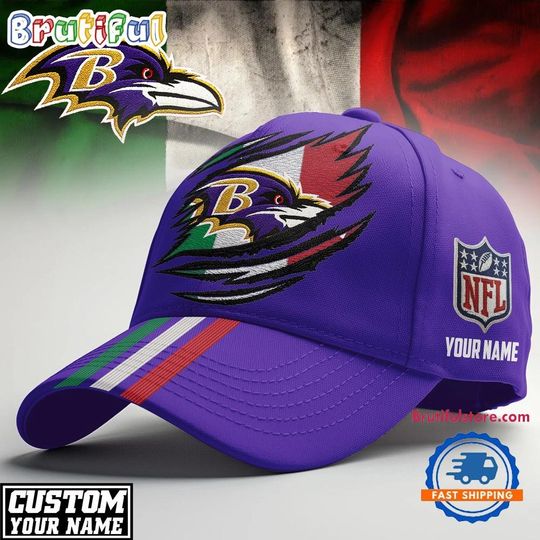 Baltimore Ravens 2026 football Italy Classic Cap