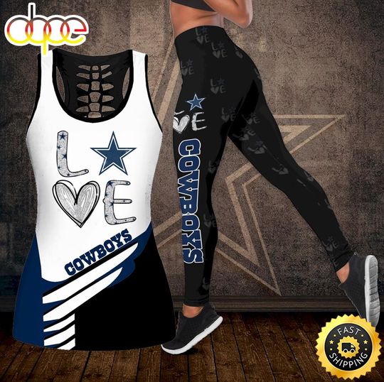 Dallas Cowboys Love Women Tank Top & Leggings