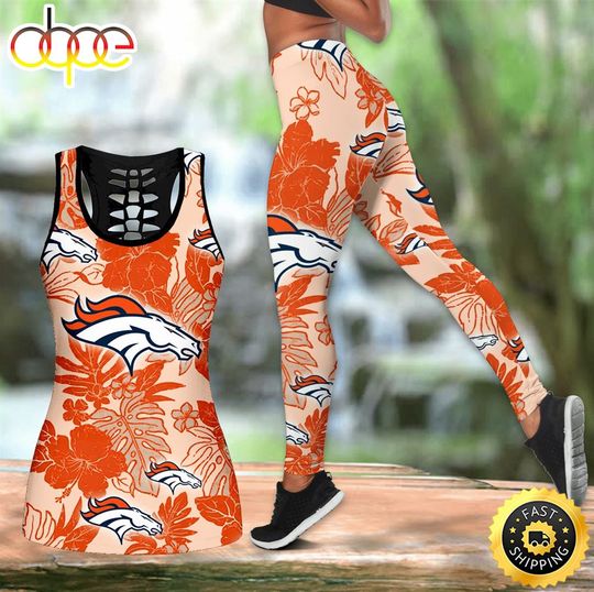 Denver Broncos Hawaiian Women Tank Top & Leggings