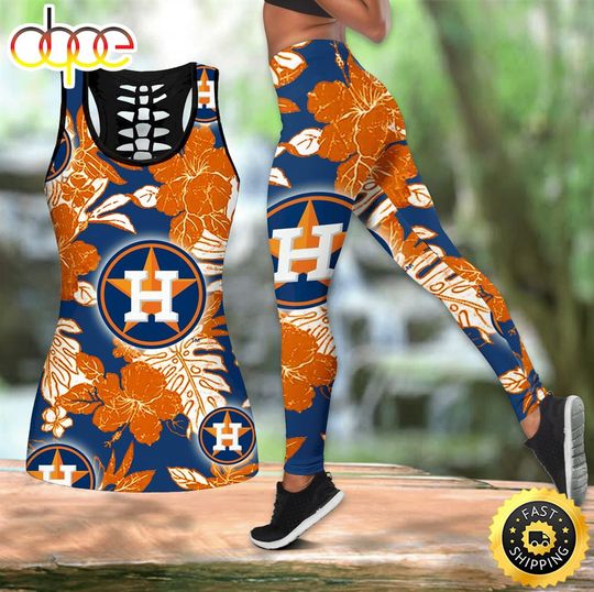 Houston Astros Hawaiian Women Tank Top & Leggings