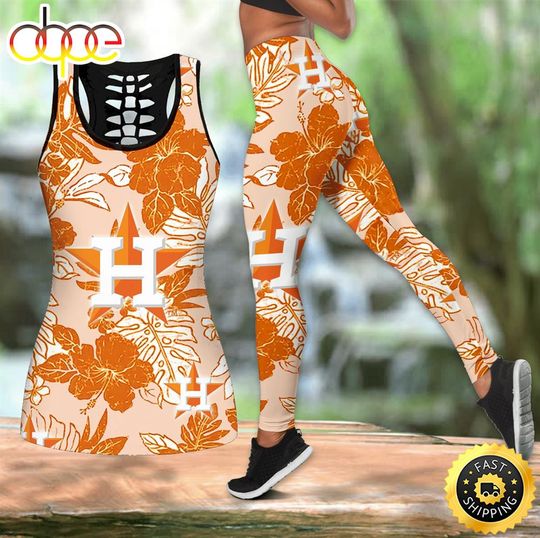 Houston Astros Hawaiian Women Tank Top & Leggings