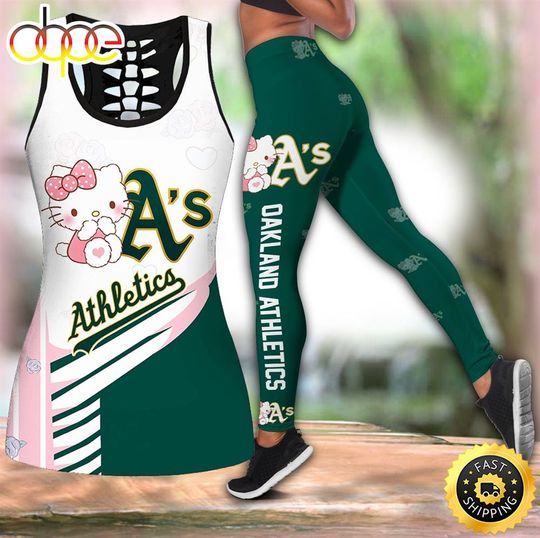 Oakland Athletics Hello Kitty Women Tank Top & Leggings