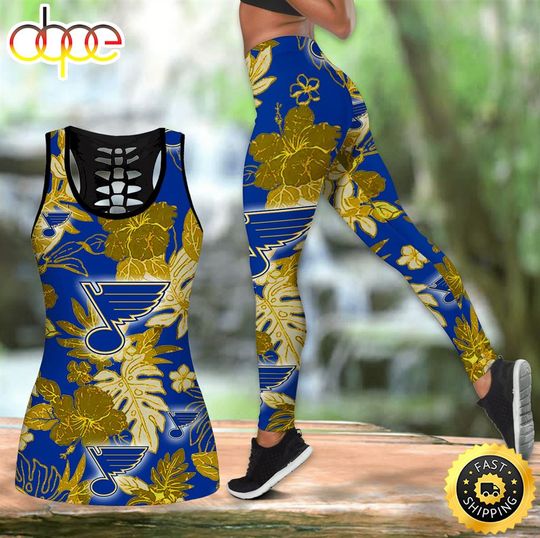 St Louis Blues Women Tank Top & Leggings