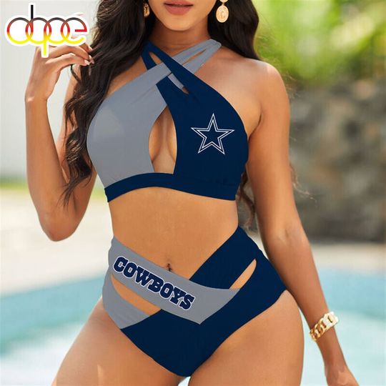 Discover Dallas Cowboys Crisscross Swimsuit, Beach Swimsuit, Gift For Fan, Women