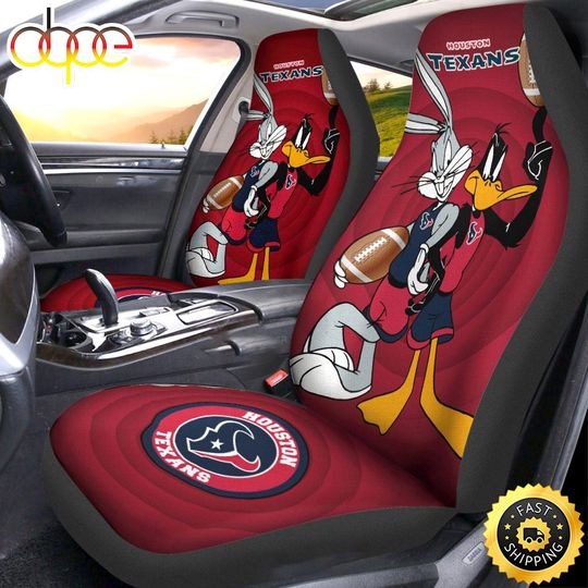 Houston Texans Bugs-Bunny With Daffy Duck Car Seat Covers