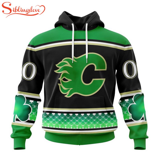Discover Custom Name And Number Calgary Flames Patrick 3D Hoodie