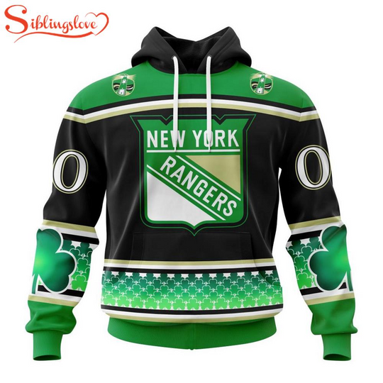 Custom Name And Number New York Rangers Patrick 3D Hoodie