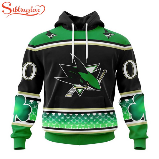 Custom Name And Number San Jose Sharks Patrick 3D Hoodie
