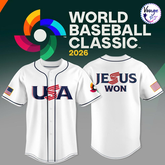 Discover USA Baseball JESUS Won – 2026 World Baseball Classic Jersey