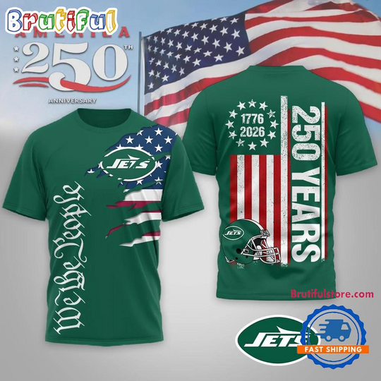 Discover New York Jets football We The People USA 250th Anniversary All Over Print Shirt