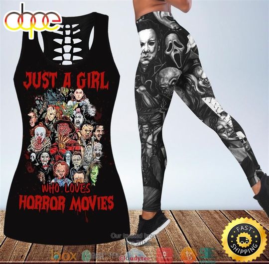 Just A Girl Who Loves Horror Movies Tank Top & Leggings