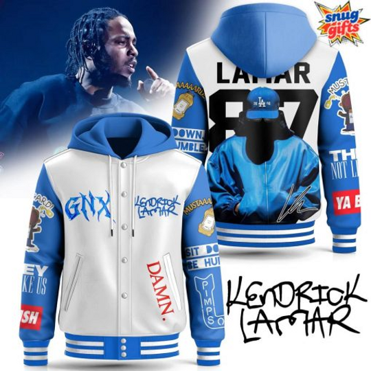 Kendrick Lamar West Coast Tribute Hooded Varsity Jacket
